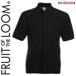 Fruit Of The Loom 65/35 Polo Pique, Black