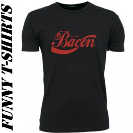 Enjoy Bacon, Sort (T-Shirt)