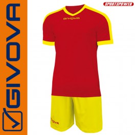 Givova, Kit Revolution Red-Yellow (13+1)