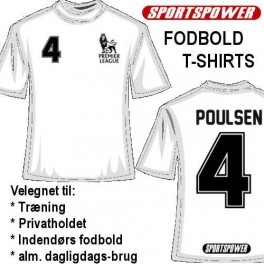 Personal Fodbold-Shirt, Hvid